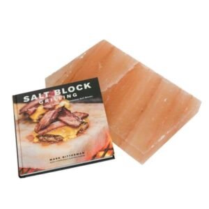 12"x8"x1.5" High-Quality cooking slab and salt block grilling book set